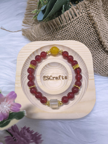 Prosperity Bracelet, Crystal beads, Birthday Present, Christmas gifts, Healing