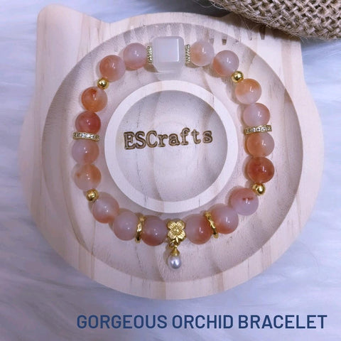 Gorgeous Orchid Bracelet, Birthday Present, Christmas gifts