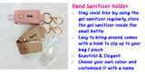 Customised Name Hand Sanitiser Holder / Portable Handy Hand Sanitizer Holder Christmas Gift Ideas Teachers Day Present