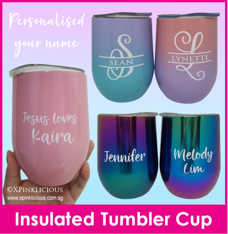 Customised Name Print U Tumbler Cup / Christmas Gift Ideas / Couple Mug / Teacher's Day Present / Valentine Day