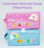 DIY Pencil Pouch / Pencil Box / Cosmetic Pouch / Customised Name / Pencil Case Phone Pouch
