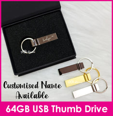 Customised Name Engraving on USB Thumb Drive / Flash Drive