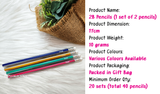 [ MOQ 20 sets ] Customised Name Printing on 2B Pencils / Stationery Items / Children Day Present / Student Gifts