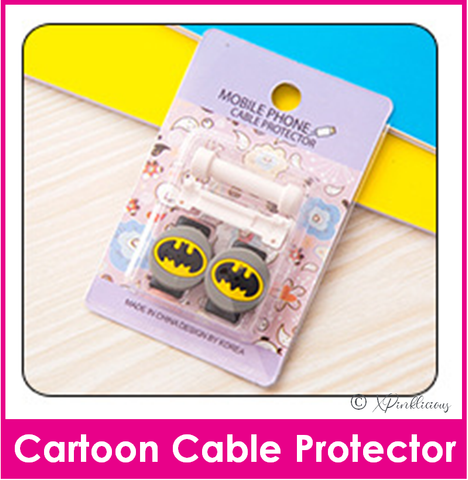 SALE [BUY 1 FREE 1] Batman Cartoon Cable Protector
