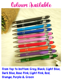 Customised Name Engraving on Ally Stylus Writing Pen / Teacher's Day Present / Christmas Gifts