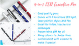 Customised Name Engraving on 4-in-1 functions Lance LED Executive Pen / LED Light / Laser Pointer / Stylus Pen