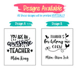 Customised Teacher's Day Prints on Tayson Stationery Holder / Pencil Stand / Customised Name Print Pen Desk Organiser / Teachers Day Gift Ideas