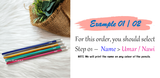 [ MOQ 20 sets ] Customised Name Printing on 2B Pencils / Stationery Items / Children Day Present / Student Gifts