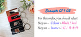 Customised Name Lewis Bag Tag / Ring Keychains / Personalised Gifts / Christmas Present