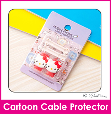 SALE [BUY 1 FREE 1] Red Kitty Cartoon Cable Protector