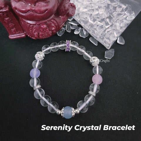 Serenity Crystal Bracelet, Crystal beads, Birthday Present, Christmas gifts, Healing
