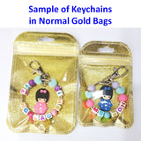 Donut / Premium Cartoon / Customised Cartoon Ring Keychain / Personalised Name Bag Tag / Birthday Goodie Bag