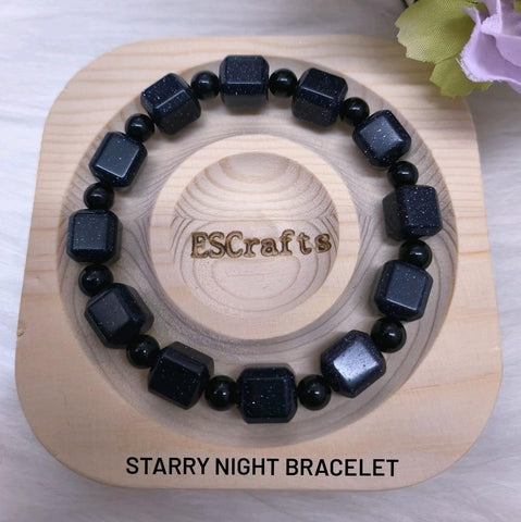 Starry Night Bracelet, Crystal beads, Birthday Present, Christmas gifts