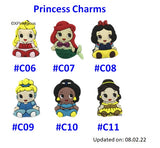 Princess Ariel Belle Cinderella / Customised Cartoon Ring Keychain / Personalised Name Bag Tag / Birthday Goodie Bag
