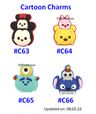 Tsum Tsum Mickey Pooh Sullivan Stitch Frozen Donald Alien Dumbo  / Customised Cartoon Ring Keychain / Personalised Name Bag Tag (Copy)