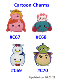 Tsum Tsum Mickey Pooh Sullivan Stitch Frozen Donald Alien Dumbo  / Customised Cartoon Ring Keychain / Personalised Name Bag Tag (Copy)