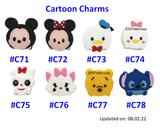 Tsum Head Mickey Minnie Donald Daisy Pooh Sullivan Stitch Frozen Alien Olaf  / Customised Cartoon Ring Keychain / Personalised Name Bag Tag (Copy) (Copy)