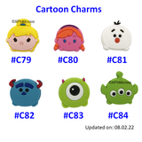 Tsum Head Mickey Minnie Donald Daisy Pooh Sullivan Stitch Frozen Alien Olaf  / Customised Cartoon Ring Keychain / Personalised Name Bag Tag (Copy) (Copy)