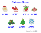 Christmas Xmas Customised Cartoon Ring Keychain / Personalised Name Bag Tag
