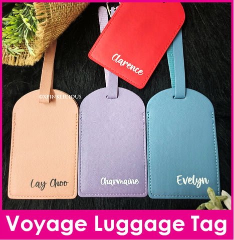 Customised Name on Voyage Luggage Tag / Travel Essentials / Bag Tag / Presents / Christmas Gifts