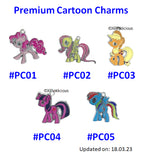 My Little Pony / Premium Cartoon / Customised Cartoon Ring Keychain / Personalised Name Bag Tag / Birthday Goodie Bag