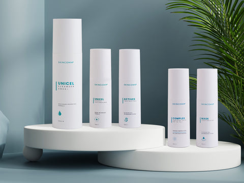 Skincomm Unicel System Complete Retail Set / Science-based Skincare System / Transform your skin in 30 days