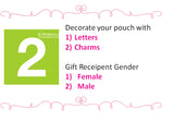 Fashionable Cosmetic Pouch / Customised Name / Pencil Case / Multi Functional Phone Pouch