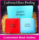 Customised Name Print Mask Holder / Mask Case / Face Mask Storage Box / Face Mask Casing / Christmas Gift