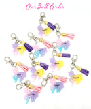 Unicorn Name Keychain / Customised Name Bag Tag / Teacher Day Children Gift