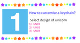Unicorn Name Keychain / Customised Name Bag Tag / Teacher Day Children Gift