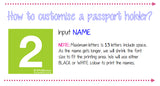 Customised Name Passport Holder / Personalised Name Print Passport Cover / Travel Essentials