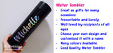 Insulated Temperature Indicator Water Bottle / Single Colour / Customised Name Decal Vinyl Sticker Tumbler Bottle