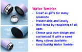 Customised Name Printing on Two Tone Pastel Water Bottle / Insulated Temperature Indicator Water Tumbler