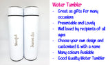 Customised Name Engraving on Temperature Indicator Water Tumbler / Insulated Water Bottle