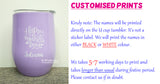 Mother's Day Designs / Customised Name Print U Tumbler Cup / Christmas Gift Ideas / Stainless Steel Insulated Mug