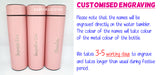 Customised Name Engraving on Temperature Indicator Water Tumbler / Insulated Water Bottle