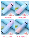 Customised Name Printing on Two Tone Pastel Water Bottle / Insulated Temperature Indicator Water Tumbler