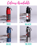 Customised Name Insulated Stainless Steel Sports / Gym / Bike / Big Capacity Water Bottle  (800ml)
