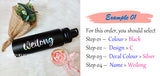 Customised Name Insulated Stainless Steel Sports / Gym / Bike / Big Capacity Water Bottle  (800ml)