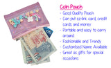 Shake Shake Colourful Coin Pouch/Customise Name Available