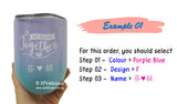 Valentine's Day Insulated U Tumbler Cup / Couple Mug / Anniversary Gift Ideas Wedding Present Housewarming Gifts Christmas