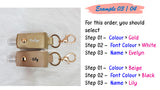 Customised Name Hand Sanitiser Holder / Portable Handy Hand Sanitizer Holder Christmas Gift Ideas Teachers Day Present