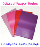 Customised Name Passport Holder / Personalised Name Print Passport Cover / Travel Essentials