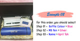 April Gift Box Set with Customised Name / Insulated Temperature Indicator Water Bottle / MB Pen