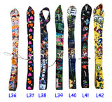 Cartoon Lanyard Strap for Ez-link ID Card Holders - Tsum Tsum Black Hearts Love Roblox Fortnight Among Us