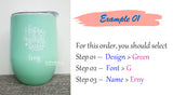 Mother's Day Designs / Customised Name Print U Tumbler Cup / Christmas Gift Ideas / Stainless Steel Insulated Mug