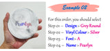Customised Name Marble Cup Coaster / Ceramic Mug Coaster