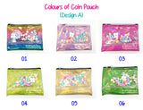 Shake Shake Colourful Coin Pouch/Customise Name Available