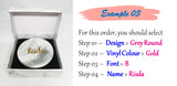 Customised Name Marble Cup Coaster / Ceramic Mug Coaster