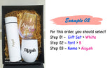 Crystal Gift Box Set with customised name